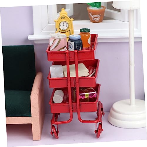 Cabilock Casa De Boneca Decoração Criança Playset Jogos De Festa Para Crianças Bonecas Mini Carrinho