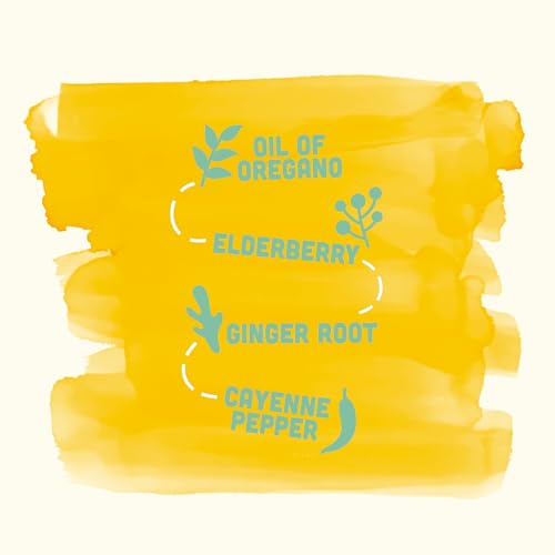 Vive Organic Immune Support Shot, Cold-Pressed Ginger, Elderberry, & Oil of Oregano, Gluten Free, Vegan, Wellness Rescue Oil of Oregano, 2 Fl Oz (Pack of 12)