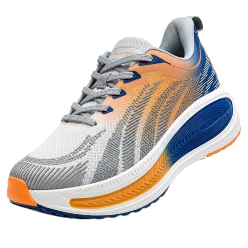 Image of Allen Cooper Men Running Shoes Lightweight Lace-Up Sports Walking Shoes with Cushioned Memory Foam