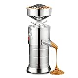 Aredwhiterui 33 lb/h 1100W Kommerzielle Nussbutter-Maschine | Hochleistungs-Edelstahl-Erdnuss- & Sesam-Mühle mit Konsistenzkontrolle | Geeignet für Restaurant, Hotel, Lebensmittelproduktio