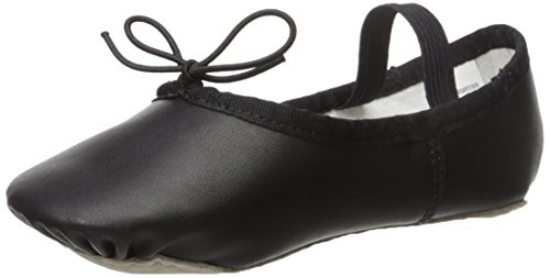 Jacques Moret Girls' Big Dance Ballet Slipper, Black, 1