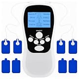 Gerät Schmerztherapie, Perioden Simulator, Wehen Simulator, Tensgeräte Reizstromgerät mit 8 Elektroden Pads, 2 Kanäle, 8 Modi und 15 Stärkestufen, für Bein Rücken Schulter Arm Schmerzlinderung
