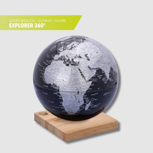 Globe terrestre 25 cm TROIKA EXPLORER orientable sans axe rigide - 3