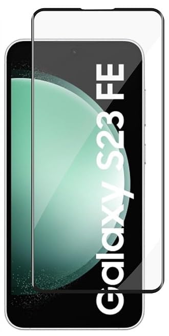 Image of DD SON Tempered Glass Screen Protector Compatible For Samsung Galaxy S23 FE 5G (11D) With Edge-To-Edge Protector Coverage And Easy Installation Kit,Black