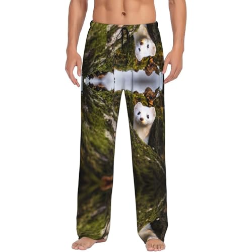 Pantalon de pyjama homme avec poches EdWal noir taille M imprimé
