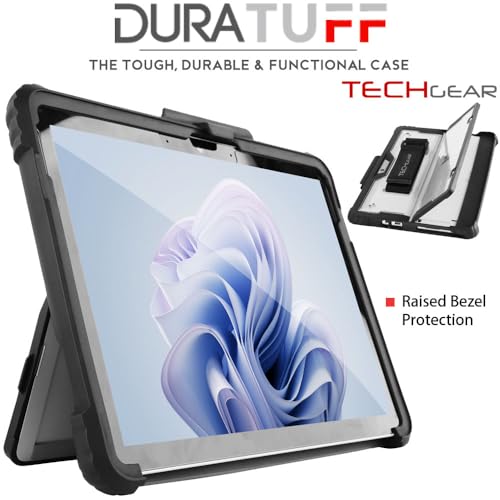 TECHGEAR DuraTUFF Case for Microsoft Surface Go 4/3 / 2, Rugged Shockproof Protective Case with Hand Strap - Image 2