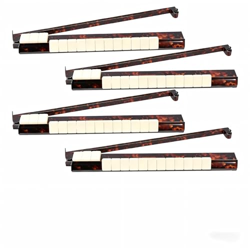 Juego de rack para Mahjong con empujadores acrílicos 17.5 pulg. miniatura 1