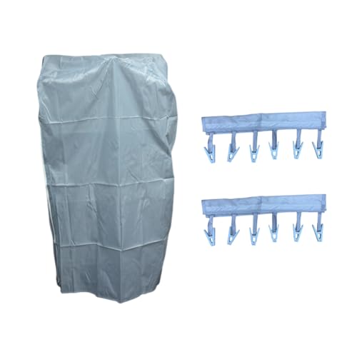 Maxland 2/3 / 4 Tier Airer Heated Clothes Airer Cover, 3 Tier Airer COVER ONLY With Zip And Pegs, Improves The Performance Of Your Heated Airer, Speeds Up Drying Time, Keeps Heat Contained