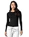 Adar Uniforms Underscrubs for Women - Long Sleeve Underscrub Comfort Tee - 2900 - Black - L
