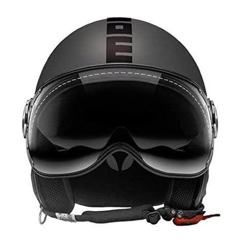 HELMET JET MOMO FIGHTER FGTR EVO MATT TITANIUM DOUBLE VISOR SIZE ML Cover