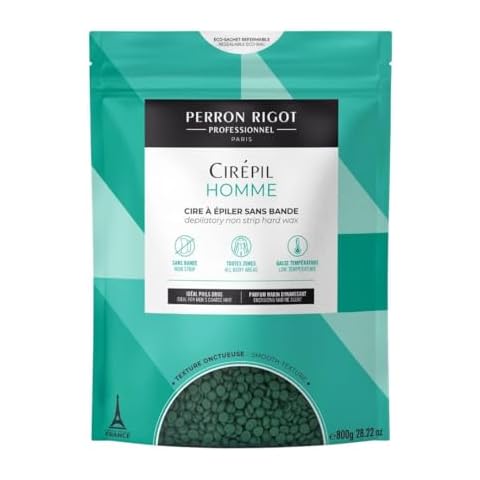 Cirepil - Homme - 800g / 28.22 oz Wax Beads Bag - Fresh Marine Scent - Flexible Formula for Male, Easy Application and Removal Cover