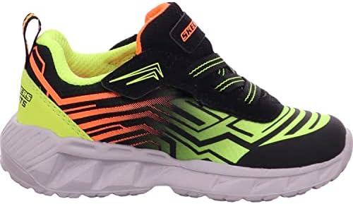 Skechers Kids Boy's Magna-Lights-Maver Sneaker, Black/Yellow, 8 Toddler | Image 5