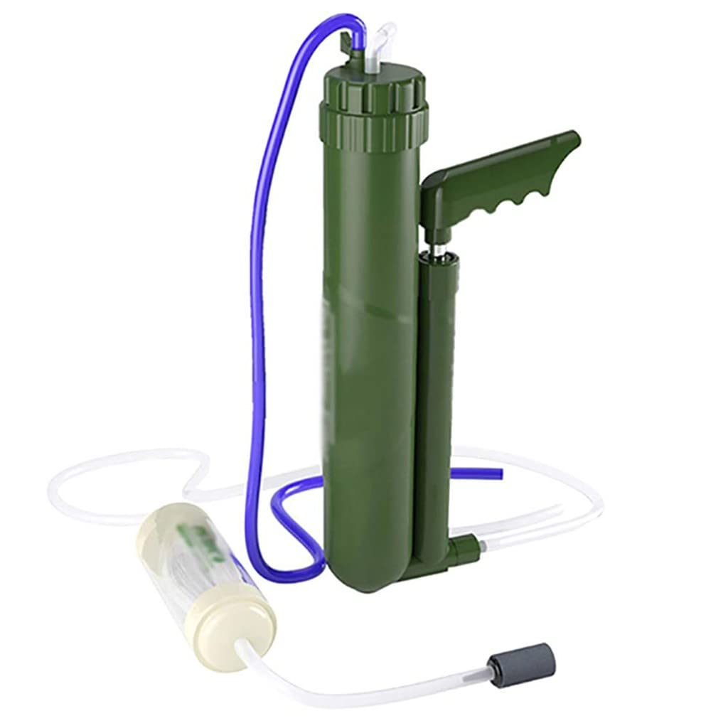 Purificador de Agua para Supervivencia, Filtro de Agua Personal Portátil Mini, Sistema de Filtración de Agua 0.01 Micrones para Acampar, Acampar En La Montaña