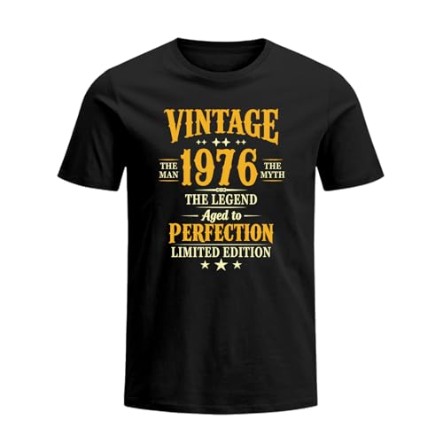 Vintage 1976 T Shirts for Men 50th Birthday Gifts for Men Him Husband Brother Friends Dad 1976 Tshirt