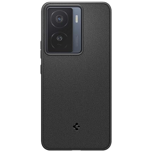 Image of Spigen Essential Sand Blast | vivo iQOO Z7 5G Case [Flexible] [Air Cushion Protection] iQOO Z7 5G Back Cover | TPU - Matte Black