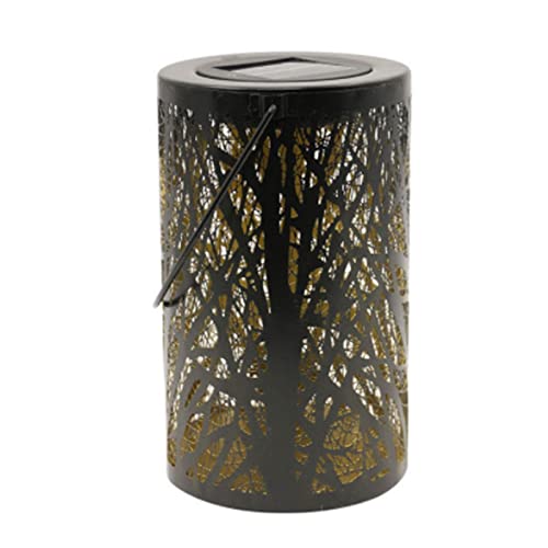 Lampe de jardin solaire en fer forgé pour illuminer vos soirées en terrasse et pelouse