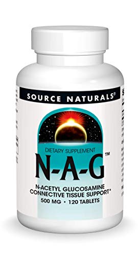 Source Naturals N-A-G 500 mg N-Acetyl Glucosamine for Joint Support and Intestinal Lining - 120 Tablets