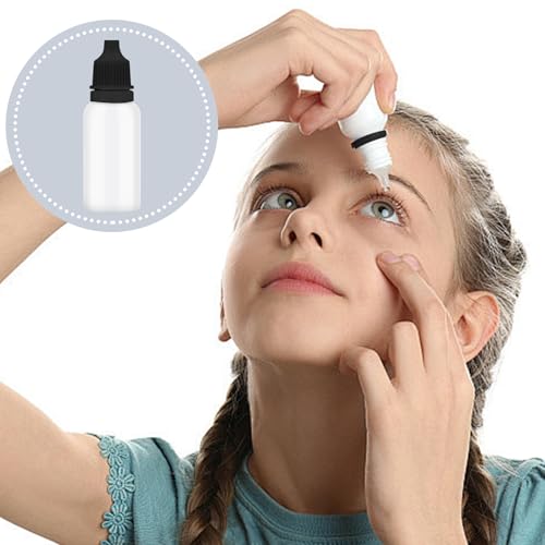 Bcautay 50Pcs Small Empty Squeeze Dropper Bottles Plastic Thin Tip Dropper Bottles 15ML Portable Squeezable Liquid Dropper with Cap and Plug for Oil Liquid Storage (Black) by Bcautay - Image 4
