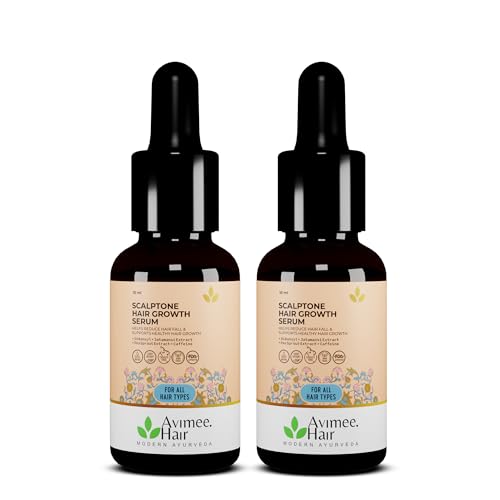 Image of Avimee Herbal Scalptone Hair Growth Serum (Pack of 2) | Scientifically Proven Formula | Enriched with Nansyl & Green Tea Extract | For Hair Growth & Hair Fall Reduction | 10 ml each