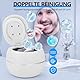 Ultraschallreinigungsgerät für Zahnersatz, GuKKK 42000HZ 180ml ultraschallreiniger, Ultraschall-UV-Reinigungsgerät, 28W Ultraschallgerät Dental Pod für Zahnprothesen, Aligner, Retainer und Mundschutz