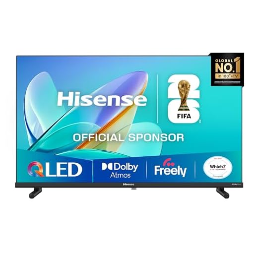 Hisense 40" 40E5QTUK QLED FHD Smart TV - Quantum Dot Colour, Full HD, Dolby Atmos, Sports Mode, Games Mode, Dual Position Stand with Freely, Disney +, YouTube, Netflix