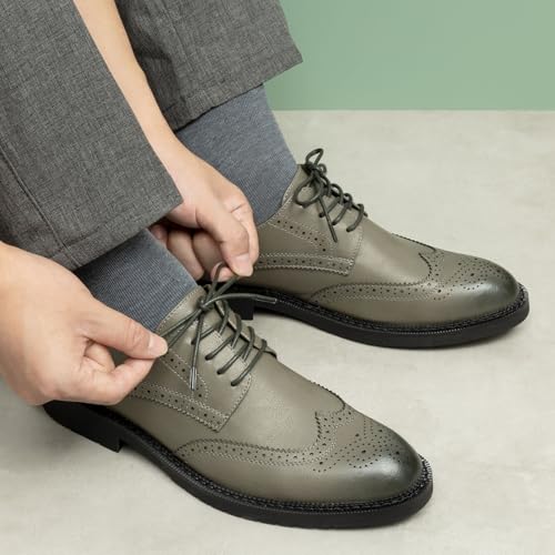 Image of Handshop 3 Pairs Dress Shoe Laces | 3 /32 inch Thin Round Waxed Shoelaces | Polished waxed sheen, tightly woven cotton, secure tie, for oxfords, derbies and chukka boots, 23 inch-63 inch sizes and 15 colors