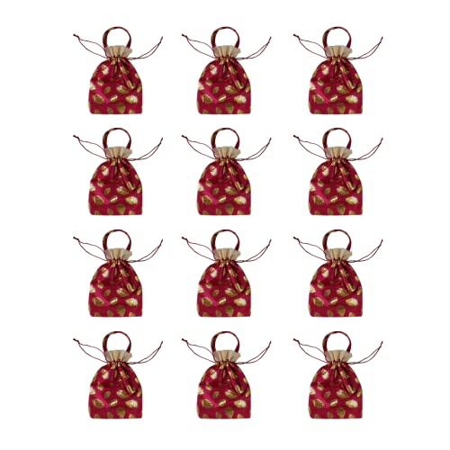 Image of VIG Enterprises Silky And Shiny Potli Batwa Bags /Thamboolam Bags For Wedding Party Return Gifts Party Gifts For Guest-