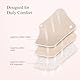 MQUPIN Wiederverwendbare Damenbinden aus Bio-Baumwolle, 8 Stück Reusable Cotton Pads Waschbare Slipeinlagen, Waschbar Damenbinden für Menstruation, Auslaufsicheres Design, Geeignet für alle Frauen
