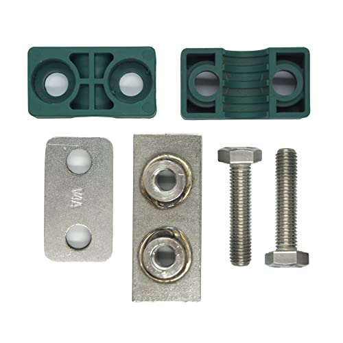 3/4" Outer Diameter Tube Size Stauff Heavy Series Hydraulic Polypropylene Pipe Clamp, With Stainless Steel Ss316 Top Base Plate & Metric Hex Bolts #TOP3