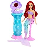 Mattel Disney Princess Toys, Ariel Vanity Pop Mermaid Fashion Doll with Removable Tail & Vanity with 5 Repeatable Pop-Up Surprises & 5 Accessories, JBF86 - Image 4