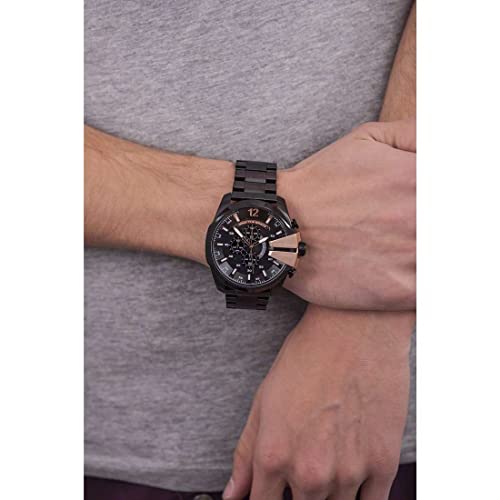 Diesel Chi Chronograph Black Over sized dial Men's Watch-DZ4309