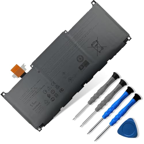Image of 55Wh MN79H Laptop Battery Replacement for Dell XPS 13 Plus 9320 XPS9320-7523BLK-PUS XPS9320-7585SLV-PUS Series Notebook J7H5M 0J7H5M NXRKW 0NXRKW 11.55V
