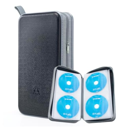 alavisxf xx CD Case, 96 Capacity Hard Plastic Organizer Wallet for Car