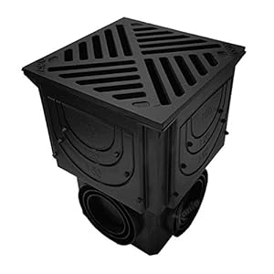 ACO Afvoer met variabele afvoer inclusief modderemmer met gietijzeren rooster