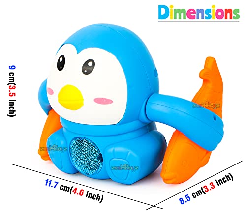 Image of Zest 4 Toyz Musical Toy for Kids Toys Dancing Toy for Kids with Light & Sound Toy Spinning Rolling Doll Tumble Toy with Voice Control Birthday Gifts for Boys and Girls 1 Years+ (Penguin Design)