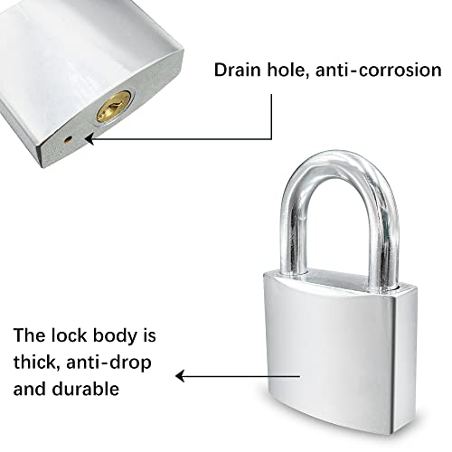 Lamondre Heavy Duty Padlock - 38mm High Security Key Padlock for Doors Sheds, Garages & Cabinets - DGSDDS-01 - Image 3