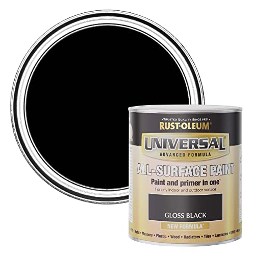 Rust-Oleum 250ml Universal Paint - Gloss Black