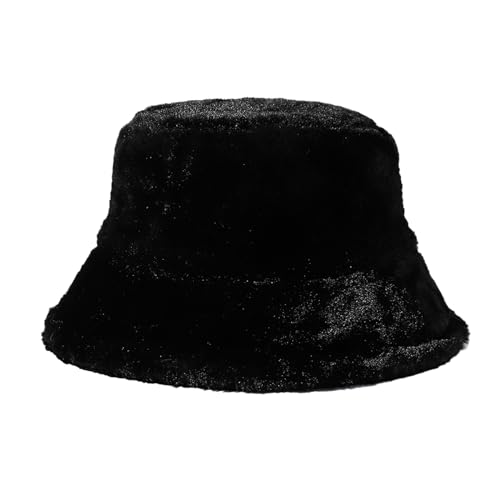 JUPSK Gorro de Invierno Cálido y Peludo de Piel Sintética para Mujer - Estilo Pescador Con Correa Resistente al Viento - Suave, Esponjoso y Acogedor Accesorio Invernal