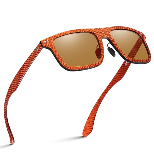 Image of DUCO Polarized Sunglasses for Men Sun glasses All Carbon Fiber Frame 100% UV Protection for Driving Running Fishing DC8325