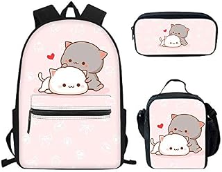 Girls Backpacks 4Th 5Th 6Th Grade Student Children Cute Cat Bookbags Teen Kids