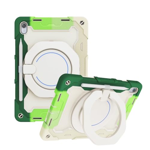 Funda para MatePad 11.5 2023 con soporte de anillo giratorio y correa verde