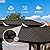 Domi Hardtop Gazebo 14x22FT, Outdoor Gazebo with Galvanized Steel Double Roof, Aluminum Frame, Built-in Gutter System, Curtain and Netting, Metal Gazebo Pavilion for Patio Deck Garden, Brown