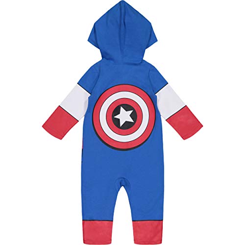 Marvel Avengers Captain America Infant Baby Boys Zip Up Cosplay Coverall 18 Months #TOP2