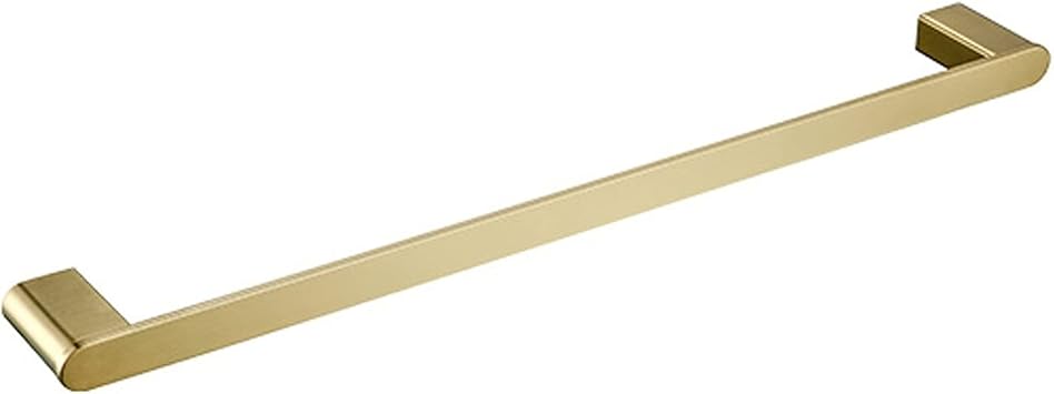 Towel Bar Towel Hanger Bathroom Towel Rack Towel Rack Wall Mounted Lavatory Kitchen Stainless Steel Towel Rail Gold 50cm 60cm Brushed Towel Rod Wall Mounted Single Bath Towel Holder Size 50cm