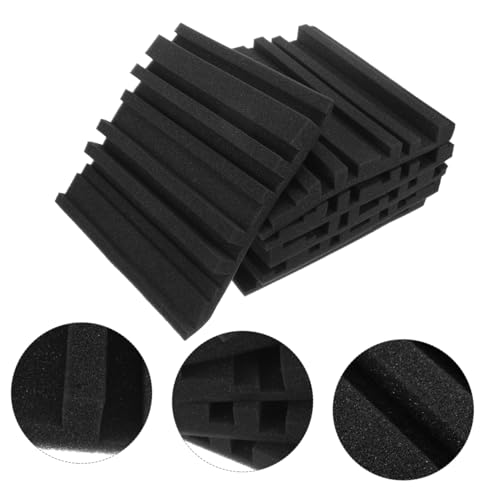 VICASKY 6pcs Paneles Acústicos para Aislamiento Acústico y Reducción de Eco Espuma de Alta Densidad para Absorción de Ruido en Estudios de Grabación, KTV y Salas de Batería miniatura 4