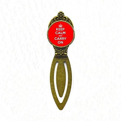 Marque-page Keep Calm rouge pour ne plus corner vos livres favoris