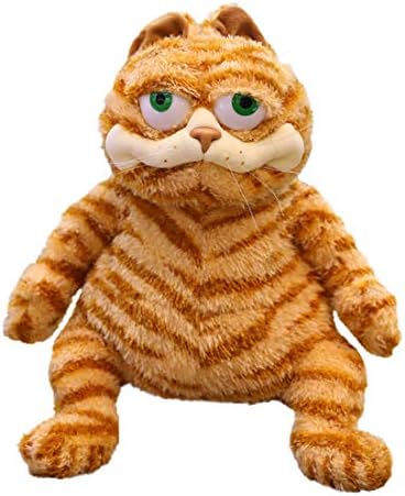 Fat Orange Cat Plush Fat Kitten Stuffed Animals Toy, 11.8Inch Lifelike Yellow Tabby Cat Kitty Toy Kids Children Xmas Birthday Gifts