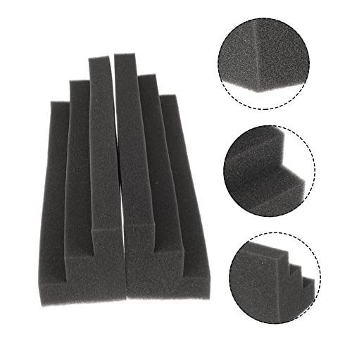 4pcs Soundproofing Wall Panels Acoustic Sponge Panels Wedge Shape Noise Reduction for Recording Studios miniatura 3