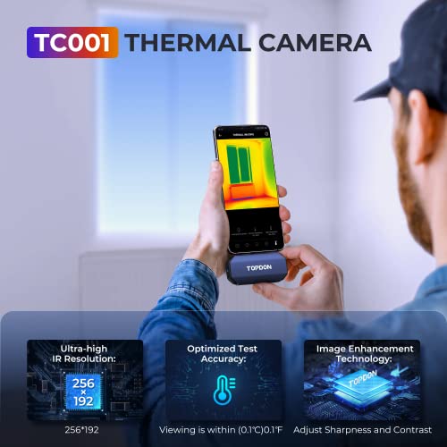 TOPDON TC001 Thermal Camera for Android, Super IR 512x384 High Resolution, Thermal Imaging Camera, Thermal Imager - Optimized Temperature Accuracy, Works for Smartphones and Tablets & PC(not for iOS) by TOPDON - Image 2