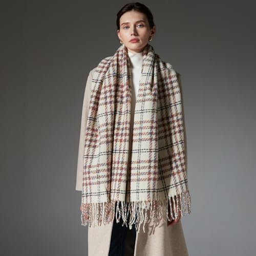 European and American women's autumn and winter tassel scarf shawl3